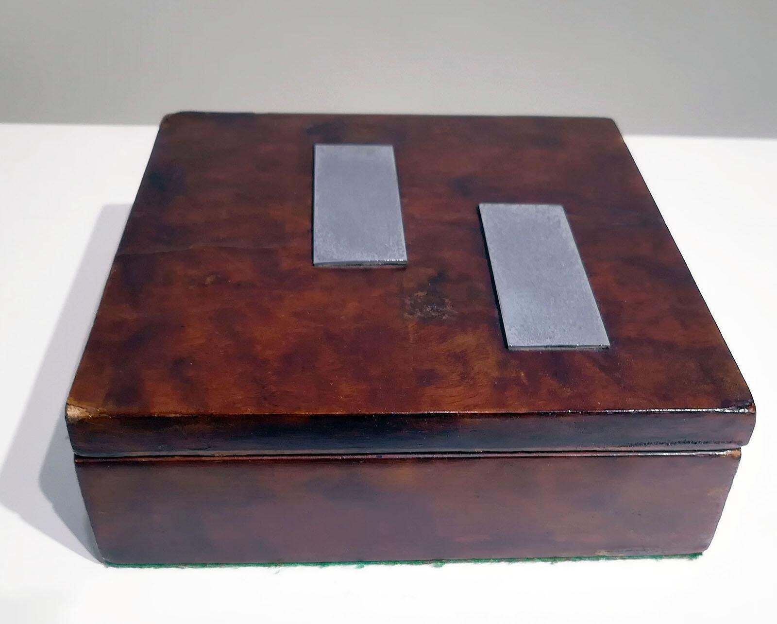 French Art Deco Wood Box, Circa 1930 photo Home Decor
