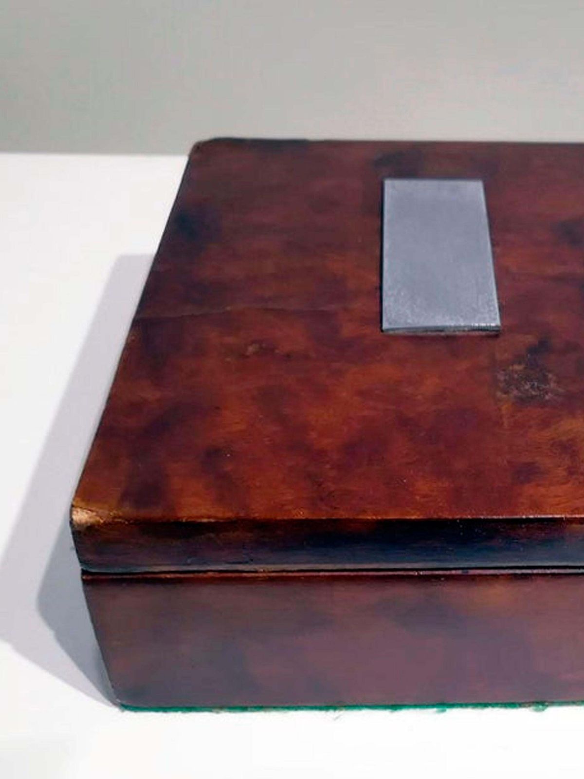 French Art Deco Wood Box, Circa 1930 photo vintage