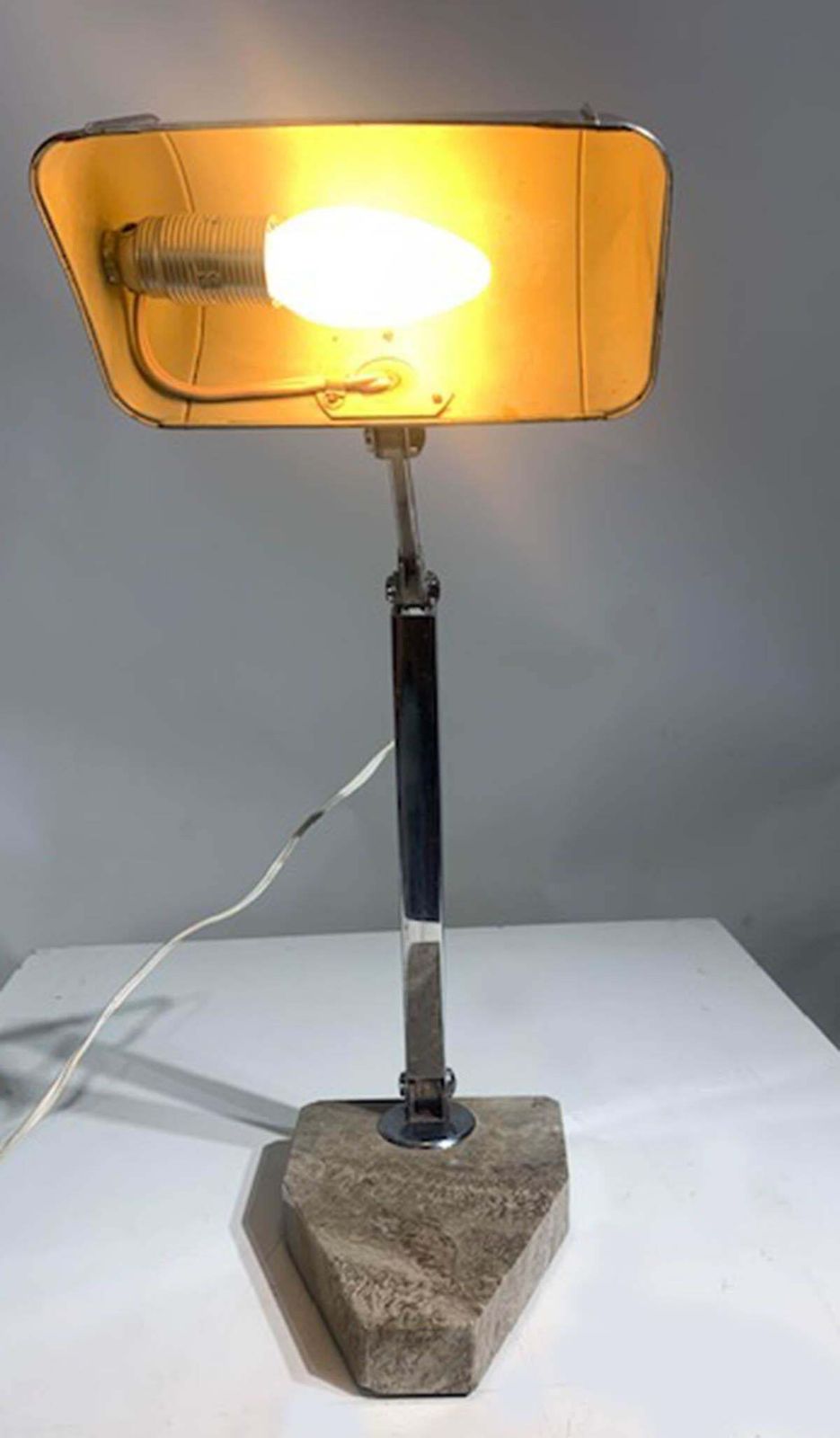 French "Fare" Desk/Banker's Lamp Chrome Adjustable Art Deco From 1930s photo furniture