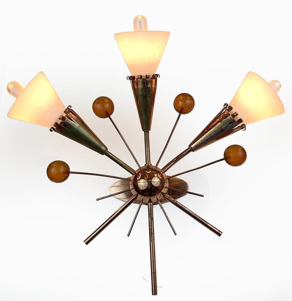 Set Of Beautiful Mid Century Modern Stilnovo Style Sconces, Circa 1960 photo furniture