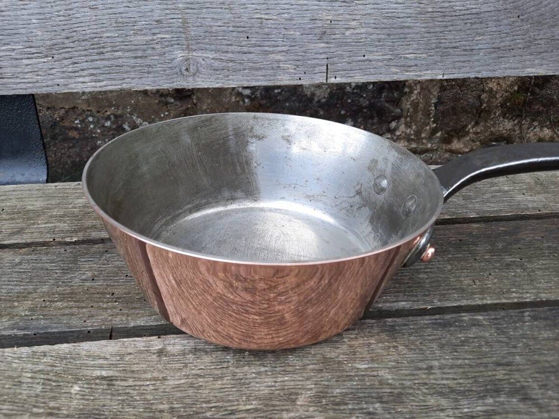 Vintage Mauviel Copper Windsor Pan: Tin Lined French Saucepan