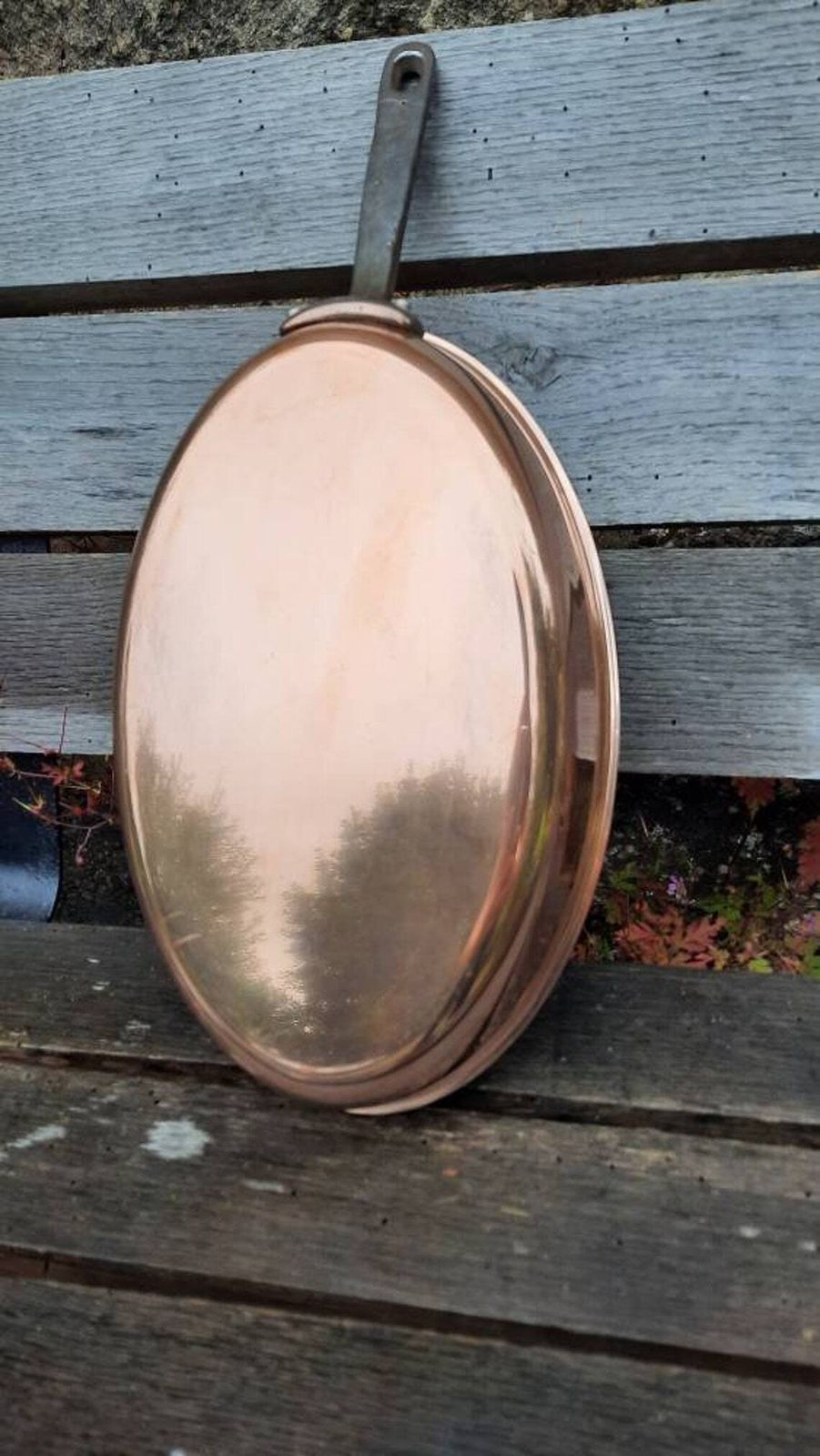 Villedieu Copper Fish Skillet: French Artisan Stainless Steel Lined Pan photo buy