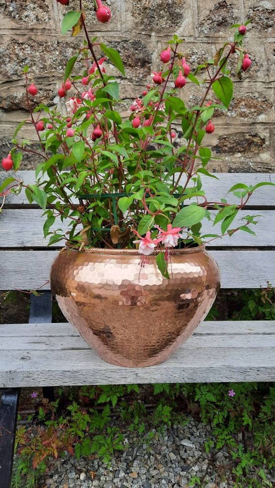 Rare Copper Plant Pot: Vintage French Champagne Ice Bucket