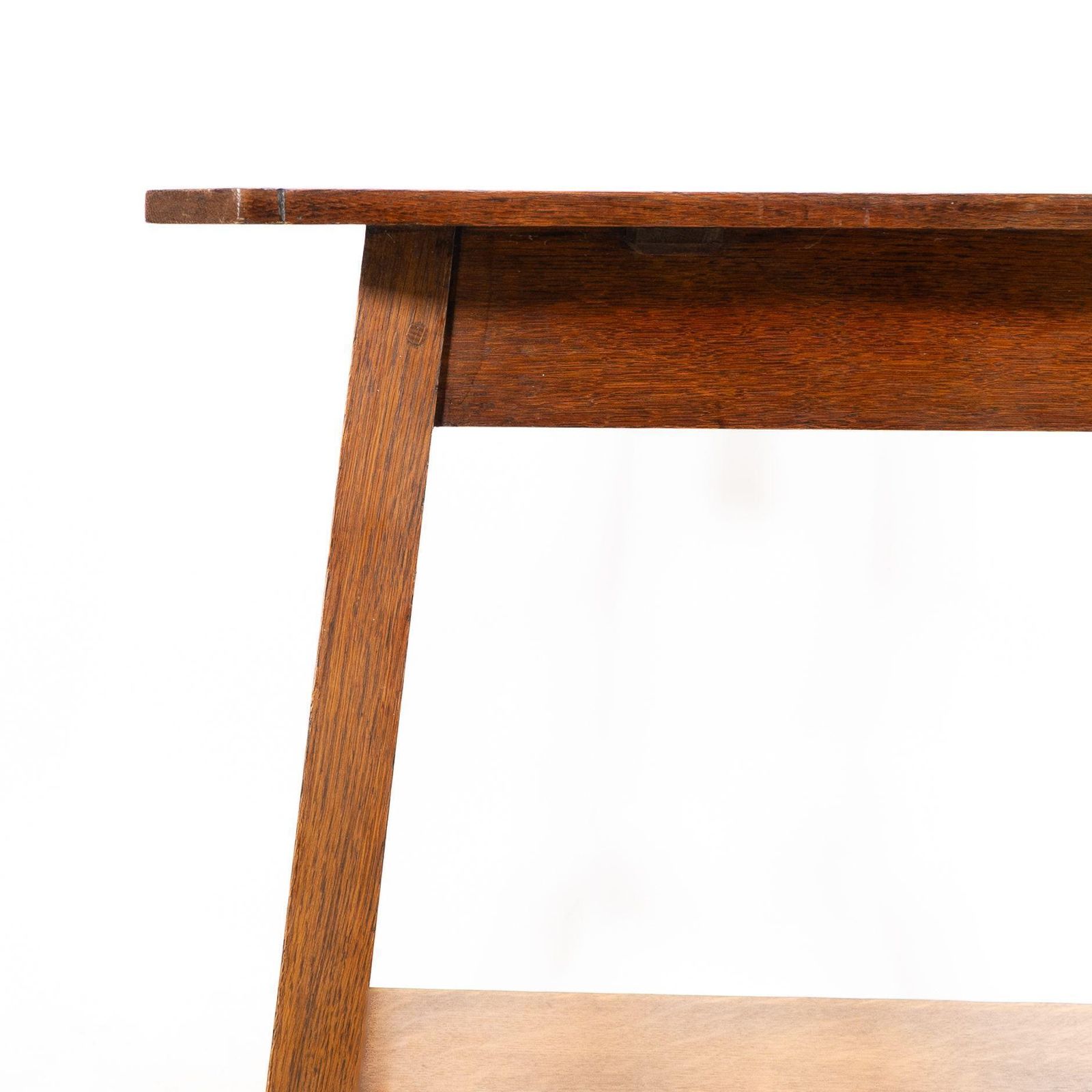 Liberty And Co. A Robust Arts And Crafts Oblong Oak Sidetable photo vintage