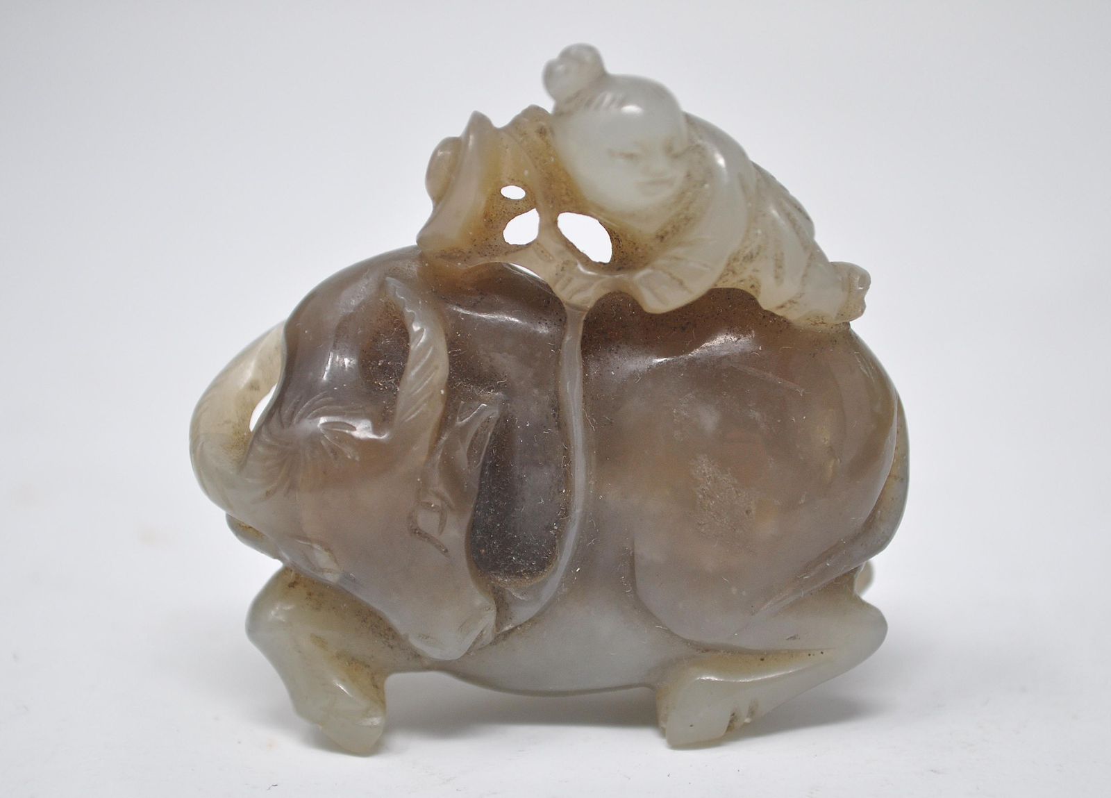 Jade Carving Buffalo And Boy, Chinese Jade photo 900.0