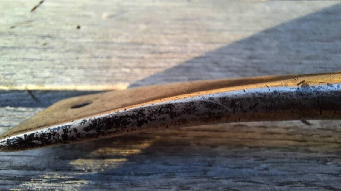 Antique Bronze Sauce Ladle: French Chateau Kitchen Utensil photo 221.0