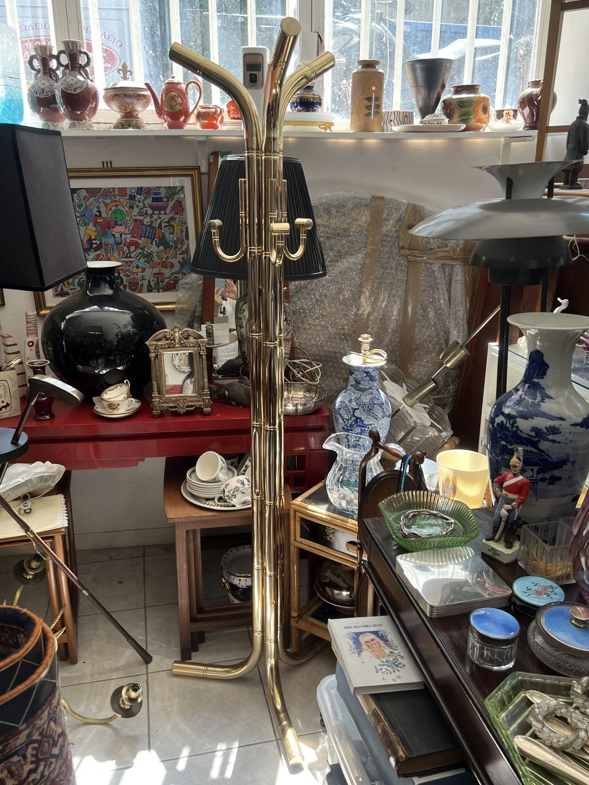 A Banci Firenze Brass Hat And Coat Stand, 1970. Italy photo furniture