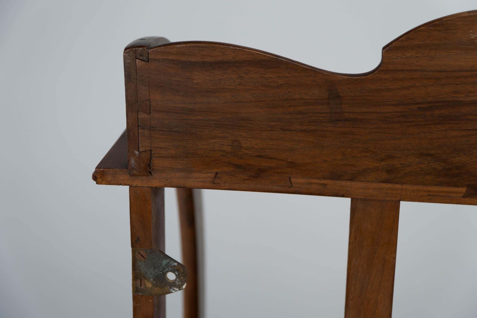 Furniture W. R. Lethaby. A Cotswold School Arts And Crafts Walnut Waterfall Wall Shelf photo