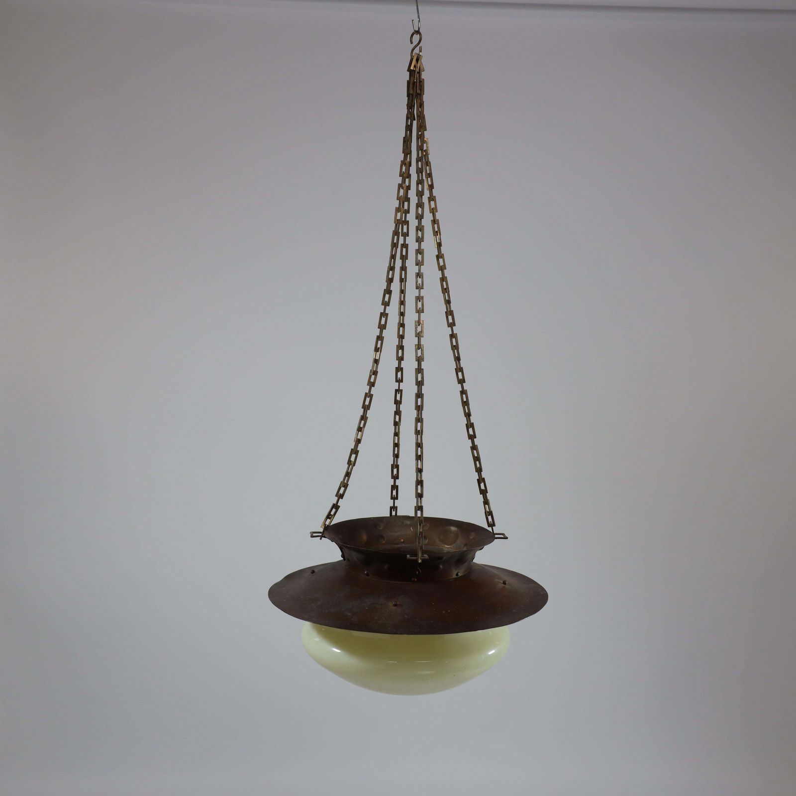 Birmingham Guild Of Handicraft. A Rare Arts And Crafts Circular And Copper Light photo for sale