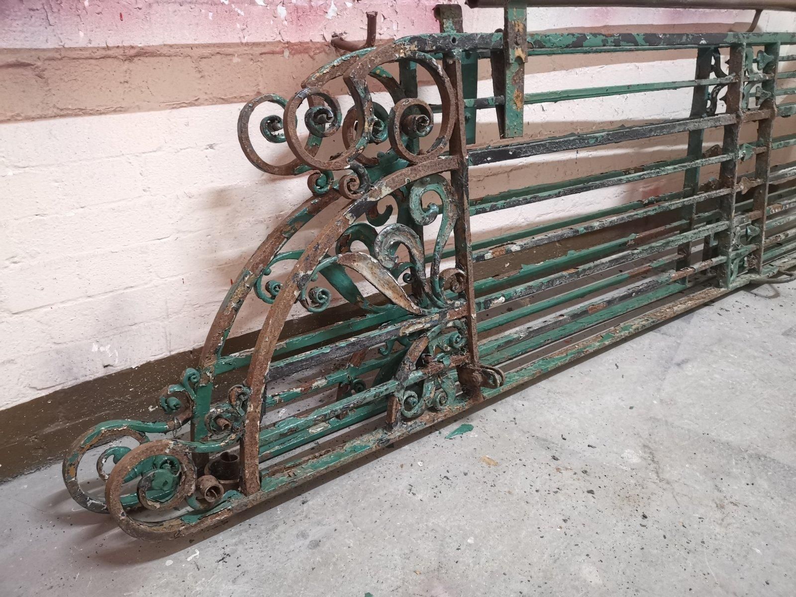 photo for sale An Exceptional Period Pair Of Arts & Crafts Hand Hammered & Wrought Iron Gates