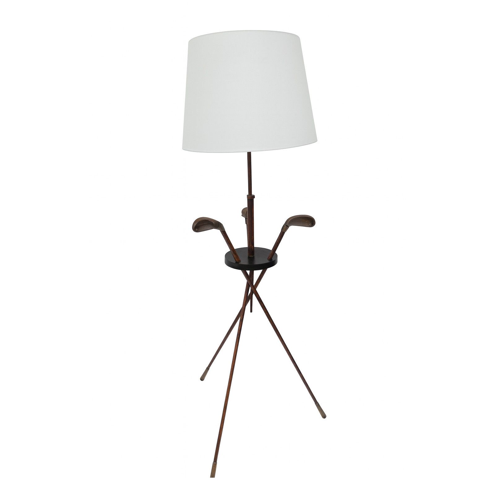 Golf Floor Lamp Attributed Jacques Adnet, 1940s