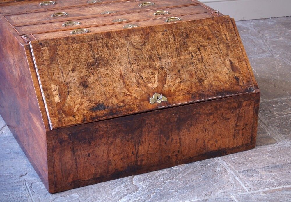 photo for sale George II Walnut Bureau, 18th Century And Earlier