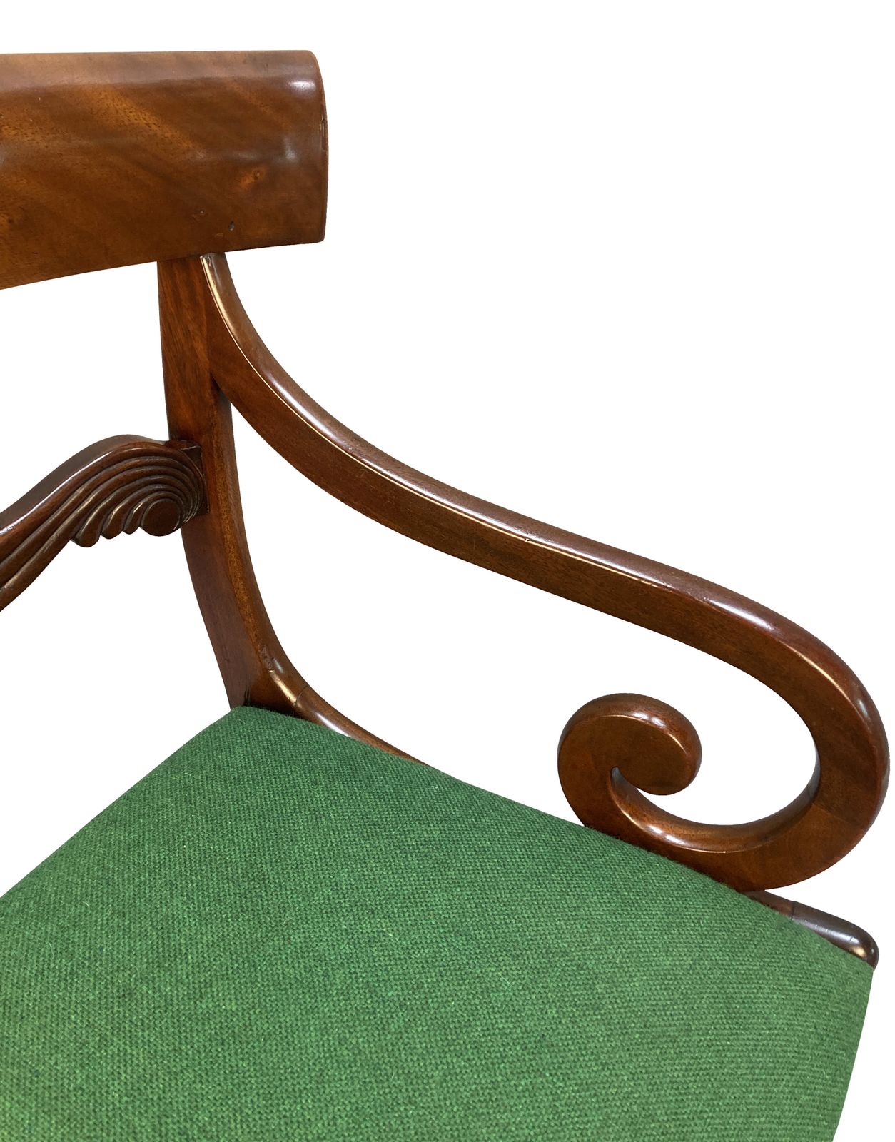 An English William IV Mahogany Desk Chair photo 649.0