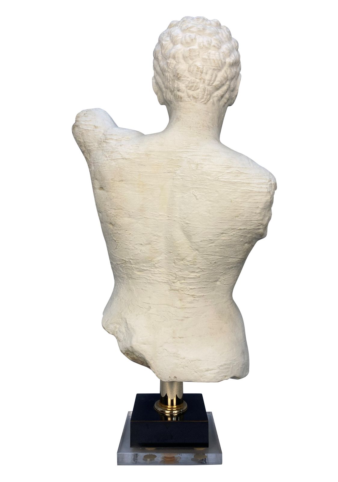 A Large Classical Head & Torso Of A Young Man In Porcelain photo vinterior
