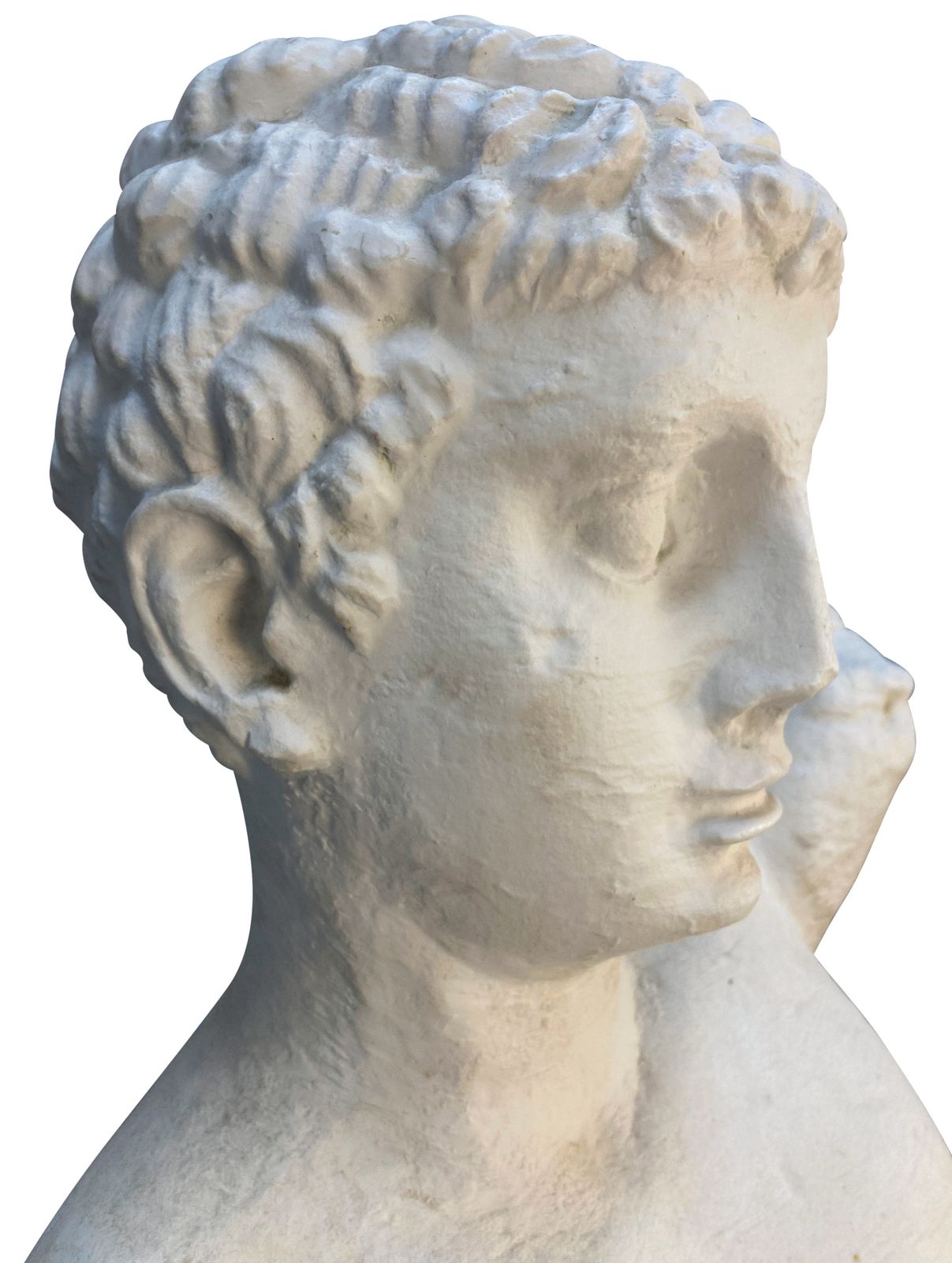 A Large Classical Head & Torso Of A Young Man In Porcelain photo buy