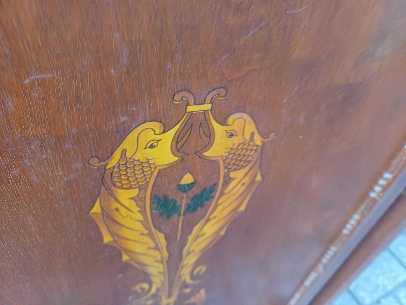 Rare Antique Arts & Crafts Fire Screen With Art Deco Frame Art Nouveau Inlaid Panel – Unique Bespoke Decorative Piece Fireplace Guard photo furniture
