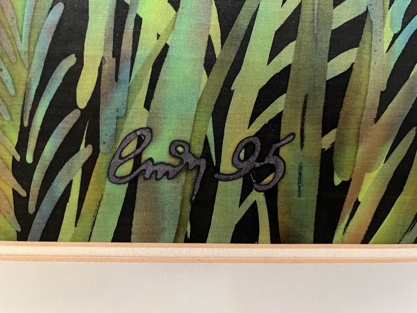 Anthi Hadjinikolaou, Leopard, Painting On Silk, 1995 photo furniture