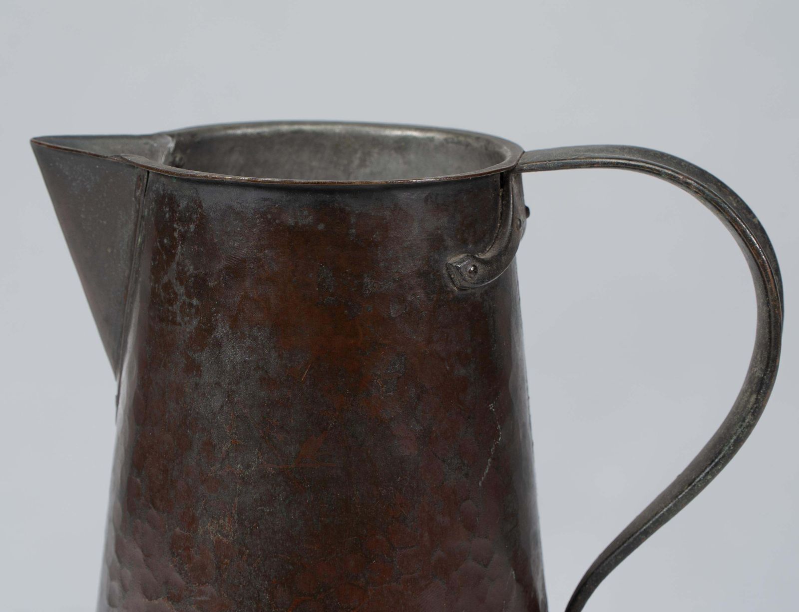 Home Decor Arthur Dixon For The Bgh. An Arts & Crafts Hand Hammered Copper Jug photo