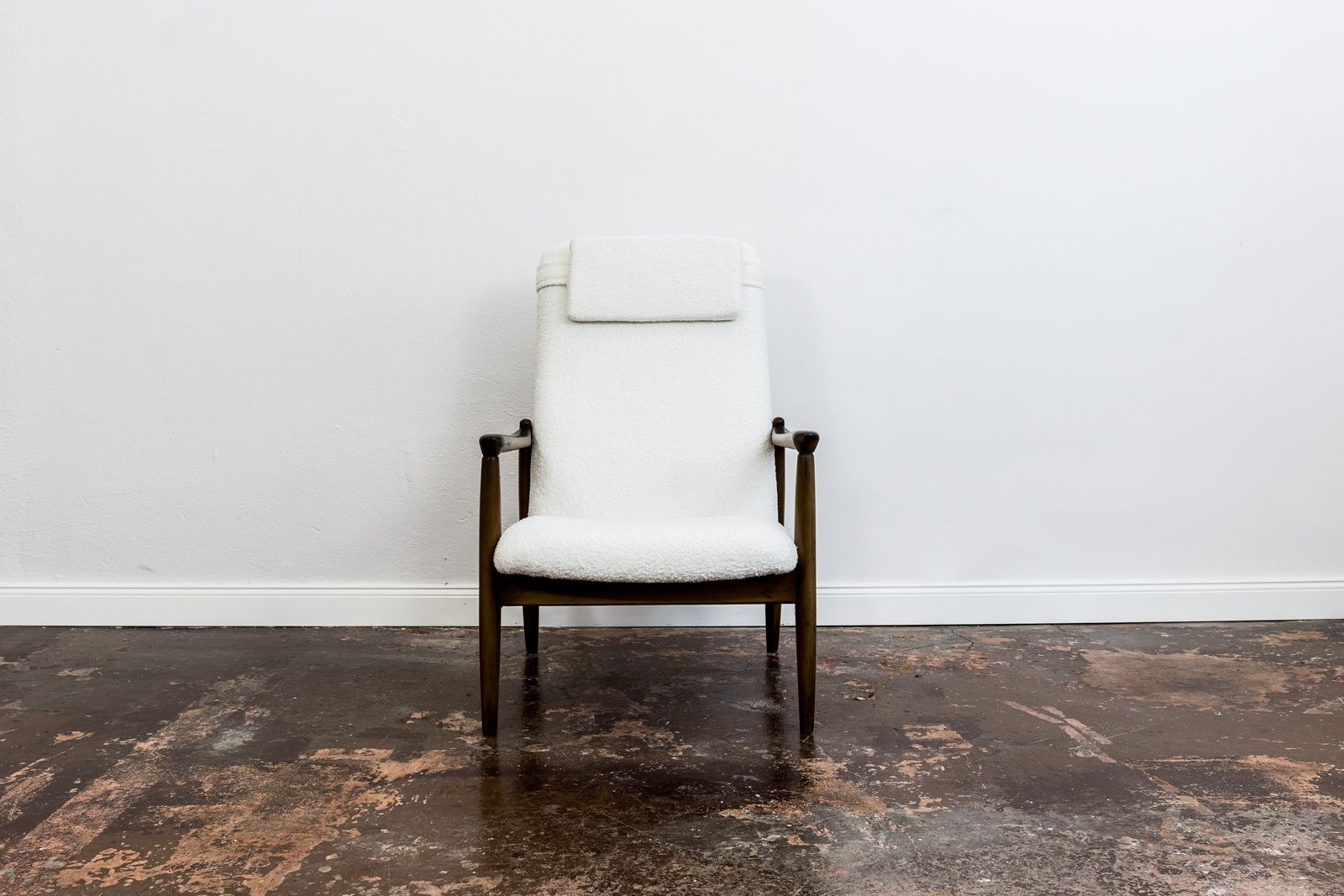 Mid Century Modern High Back Armchair By Edmund Homa, Gfm, Poland, 1960's photo furniture
