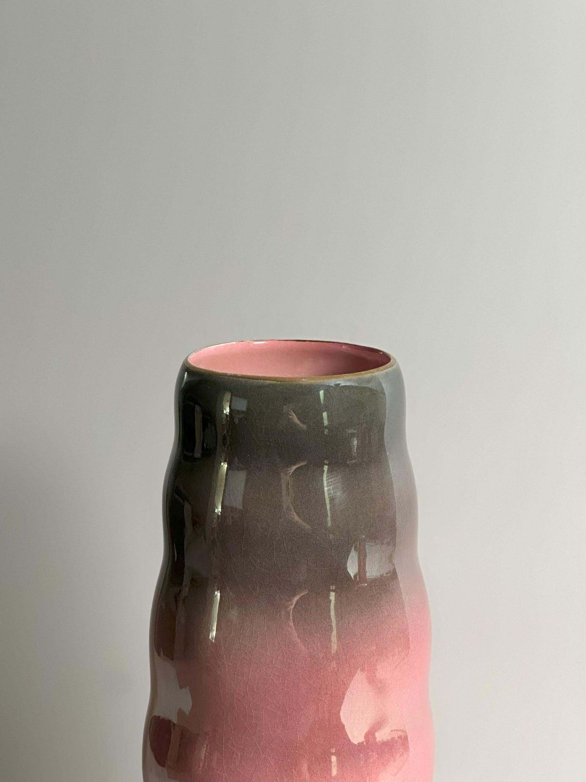 Pink Art Deco Lustre Ware Vase By Maling, England, 1930s photo Home Decor