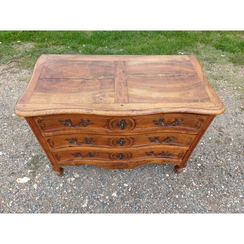 19th Century Walnut Chest Of Drawers With 3 Drawers photo furniture