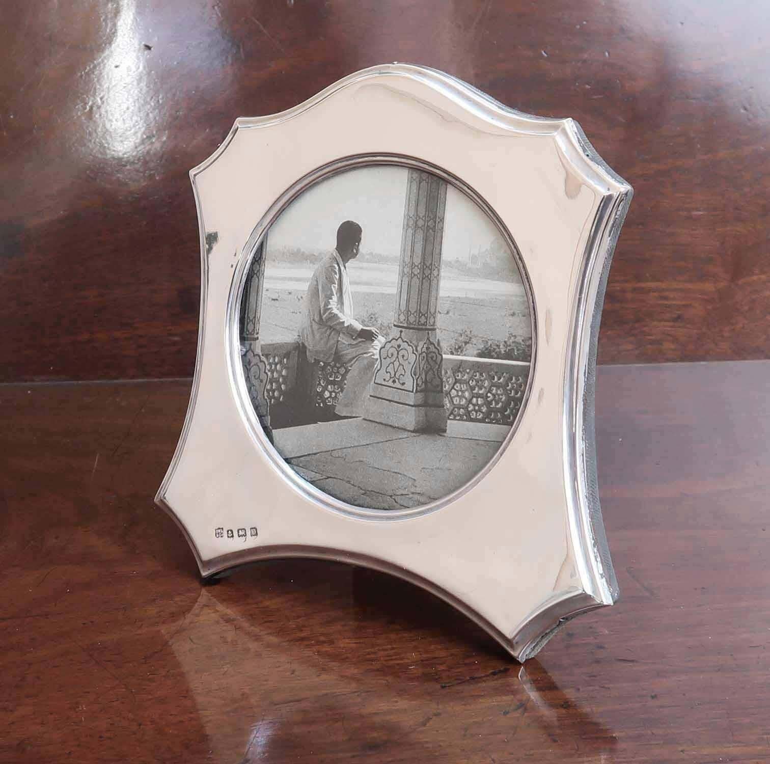 Antique Silver Photograph Frame. English. Dated 1913 photo Home Decor