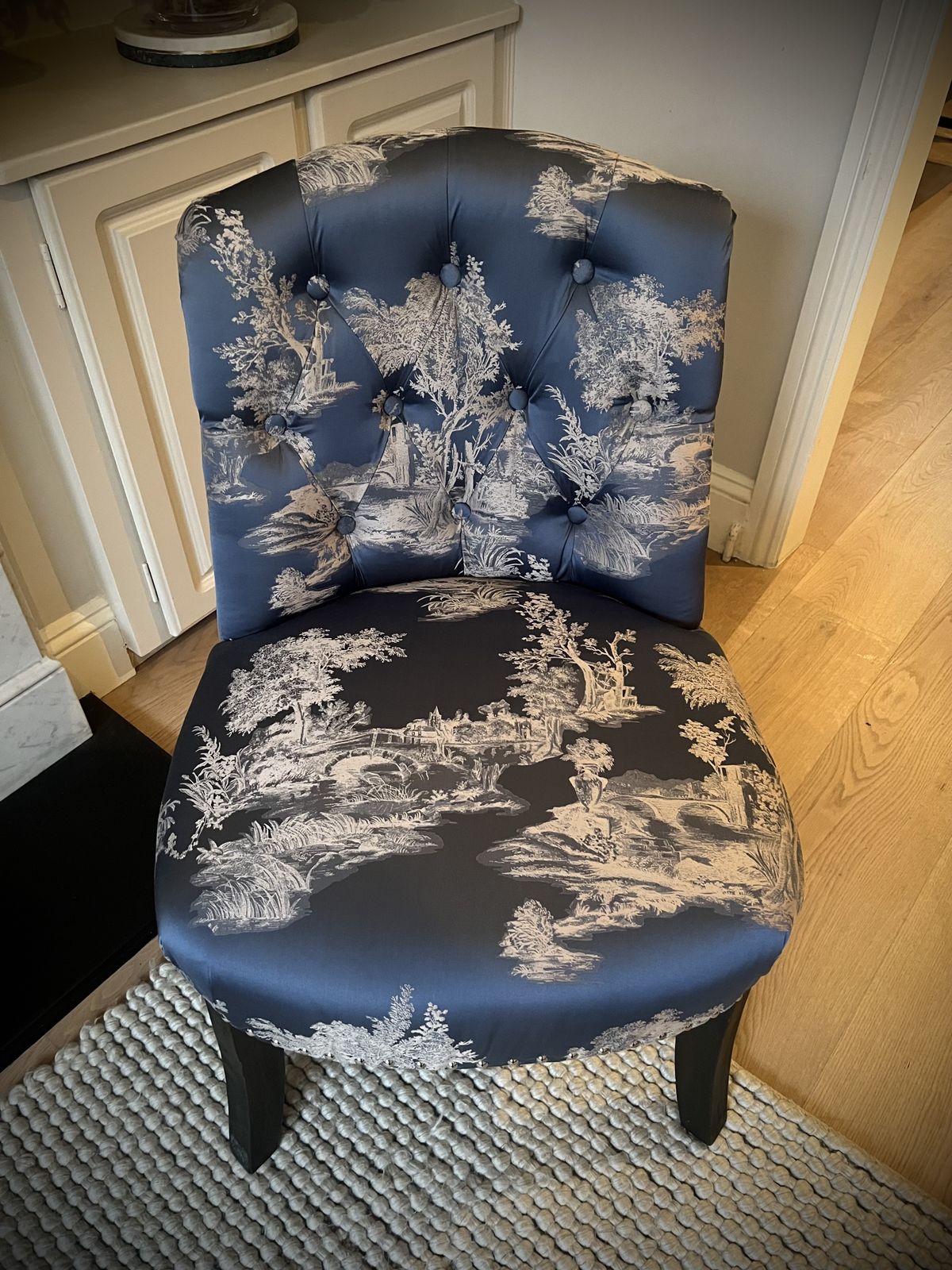 Original Valery Blue Toile Chair photo 399.0