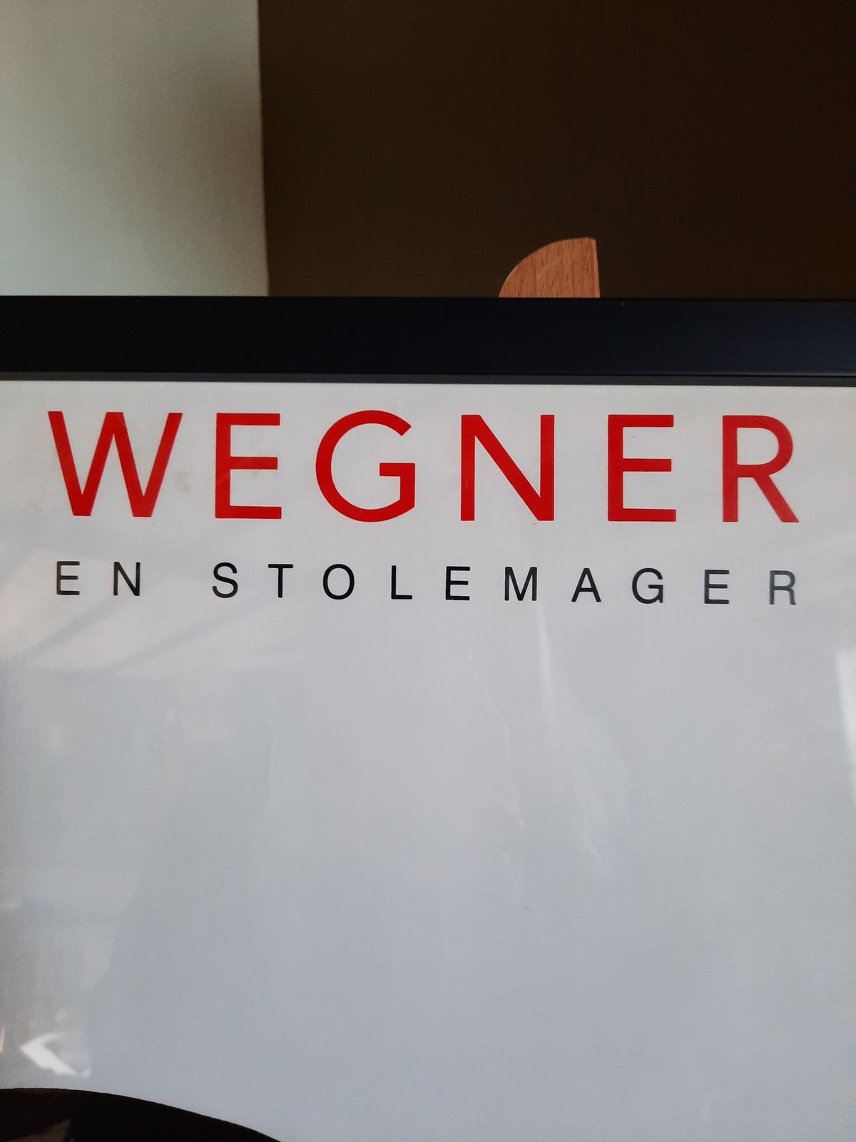 Original Poster From The Hans Wegner Exhibition  Dated 1989   Professionally Framed Behind Glass photo for sale