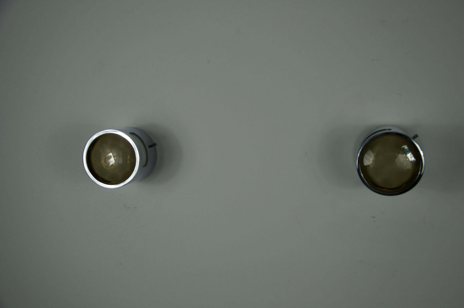Pair Of Glass And Metal Wall Lights By Veca, 1960s, Italy photo furniture