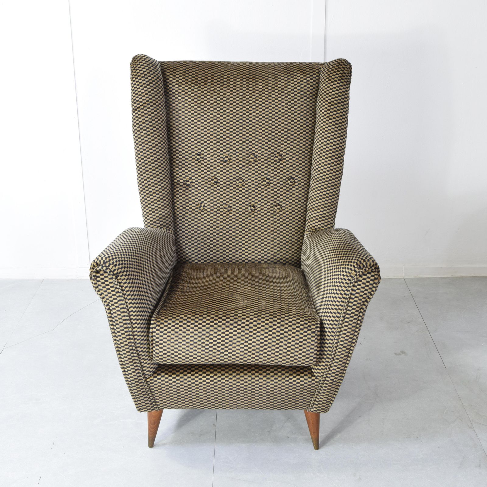 Armchair Manufactured By Isa Attributed To Gio Ponti 1950s. photo Furniture