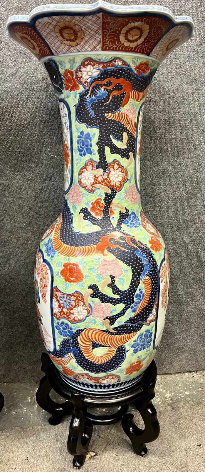 Very Large Pair Of Arita Porcelain Vases photo for sale