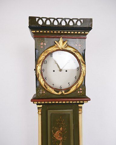 Bornholm Clock   Grandfather Clock   Painted   Hand Painted Decoration   Year 1840s photo furniture