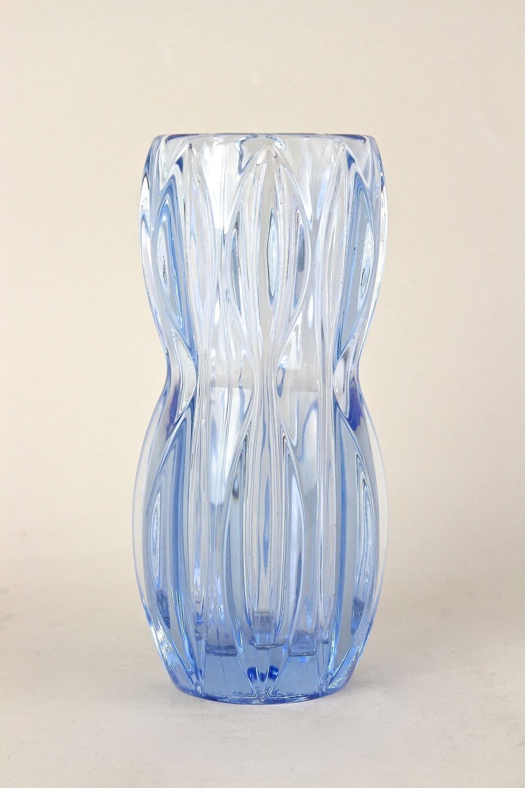 20th Century Blue Art Deco Glass Vase, Austria Ca. 1920 photo furniture
