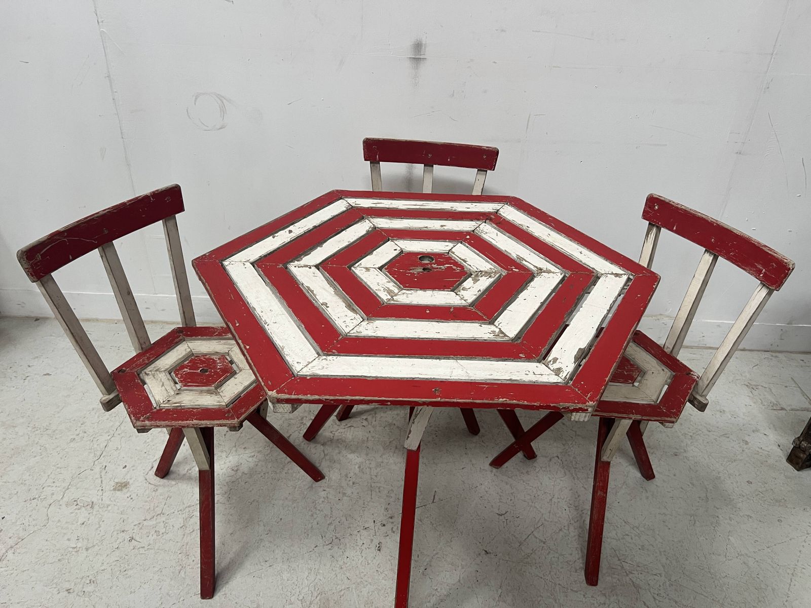 20th Century Lacquered Beech Garden Furniture Set