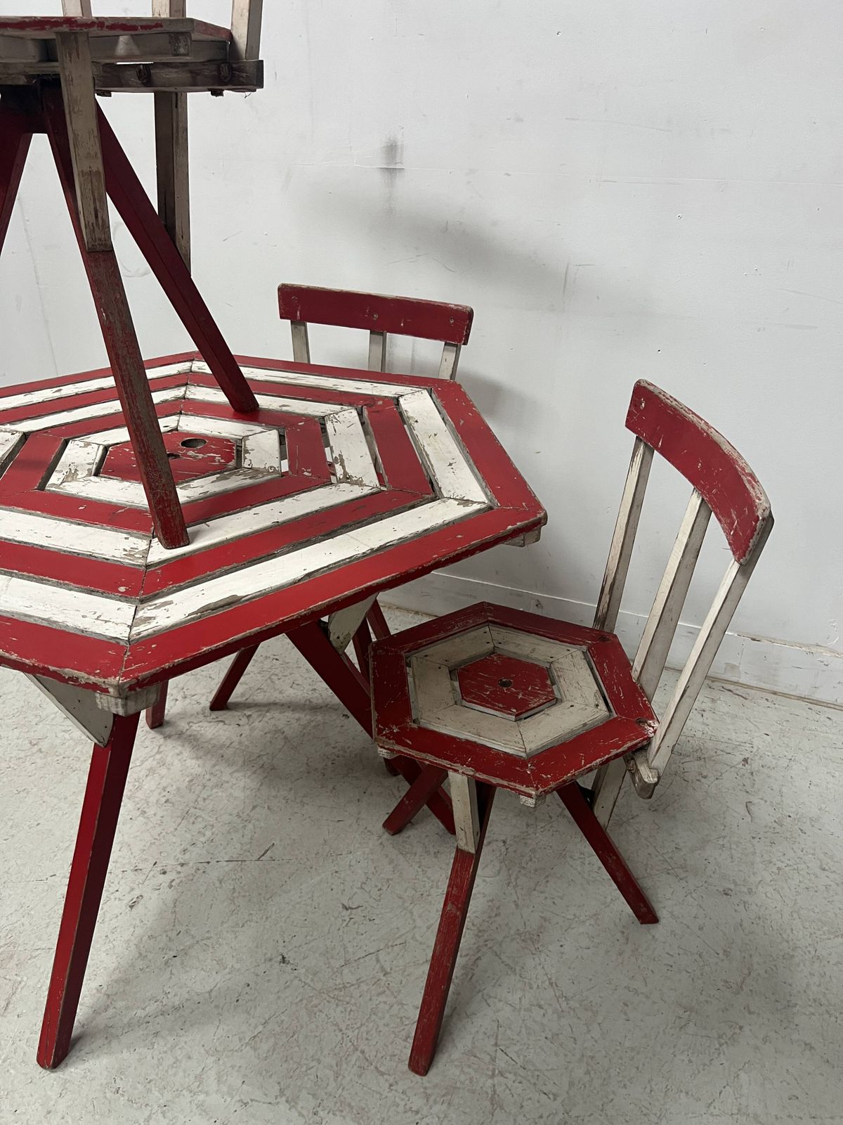 20th Century Lacquered Beech Garden Furniture Set photo for sale