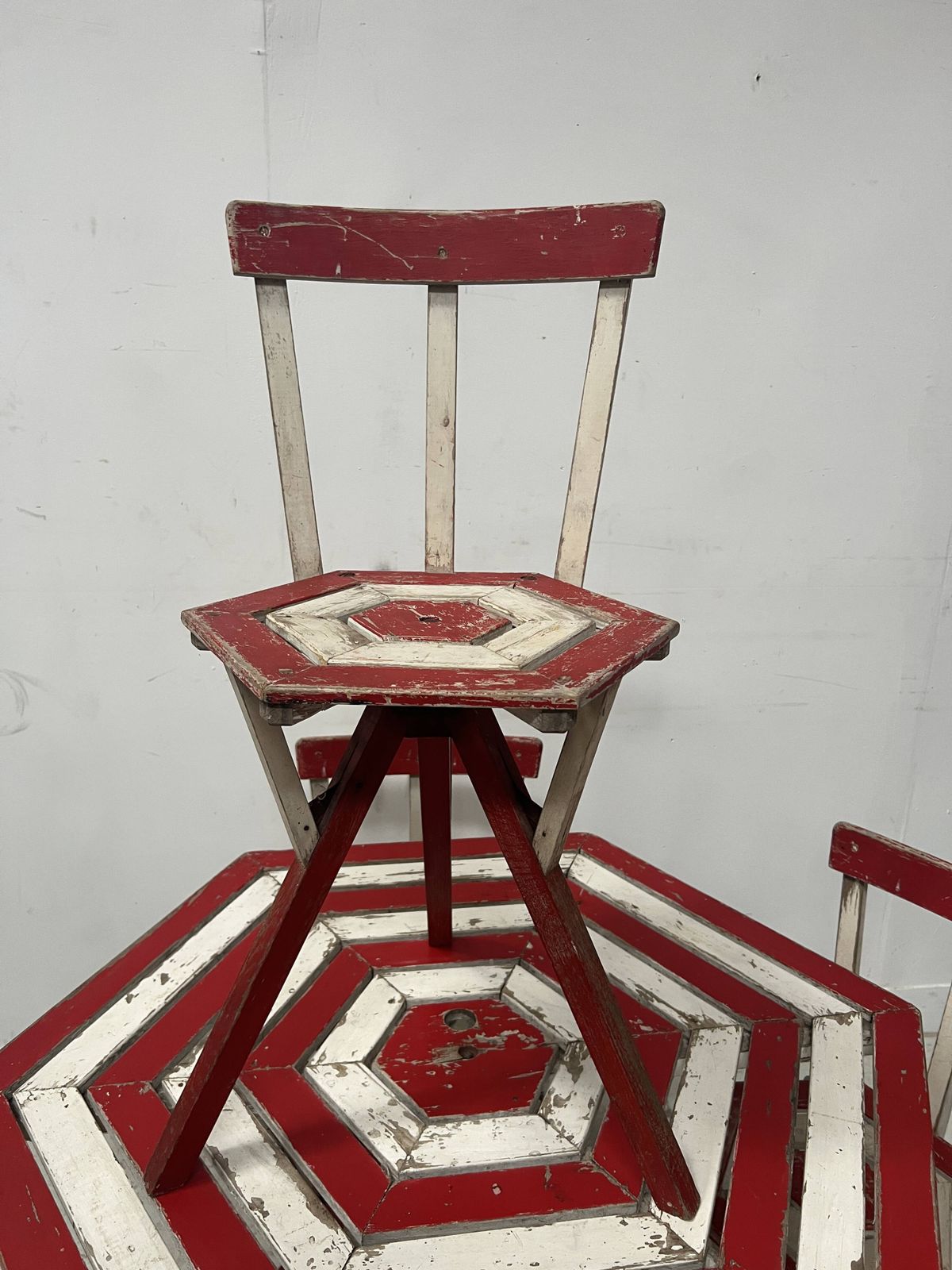 20th Century Lacquered Beech Garden Furniture Set photo vinterior
