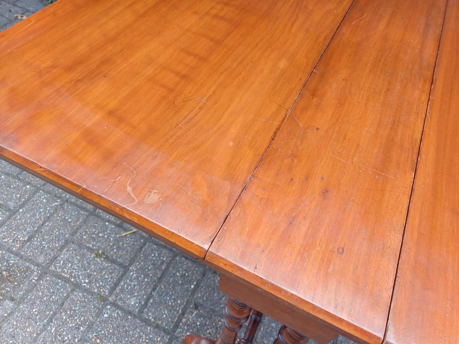 Antique Victorian Mahogany Drop Leaf Occasional Games Side Table With Turned Legs Castors C.1860 Extendable Folding Table Free Hand Delivery photo furniture