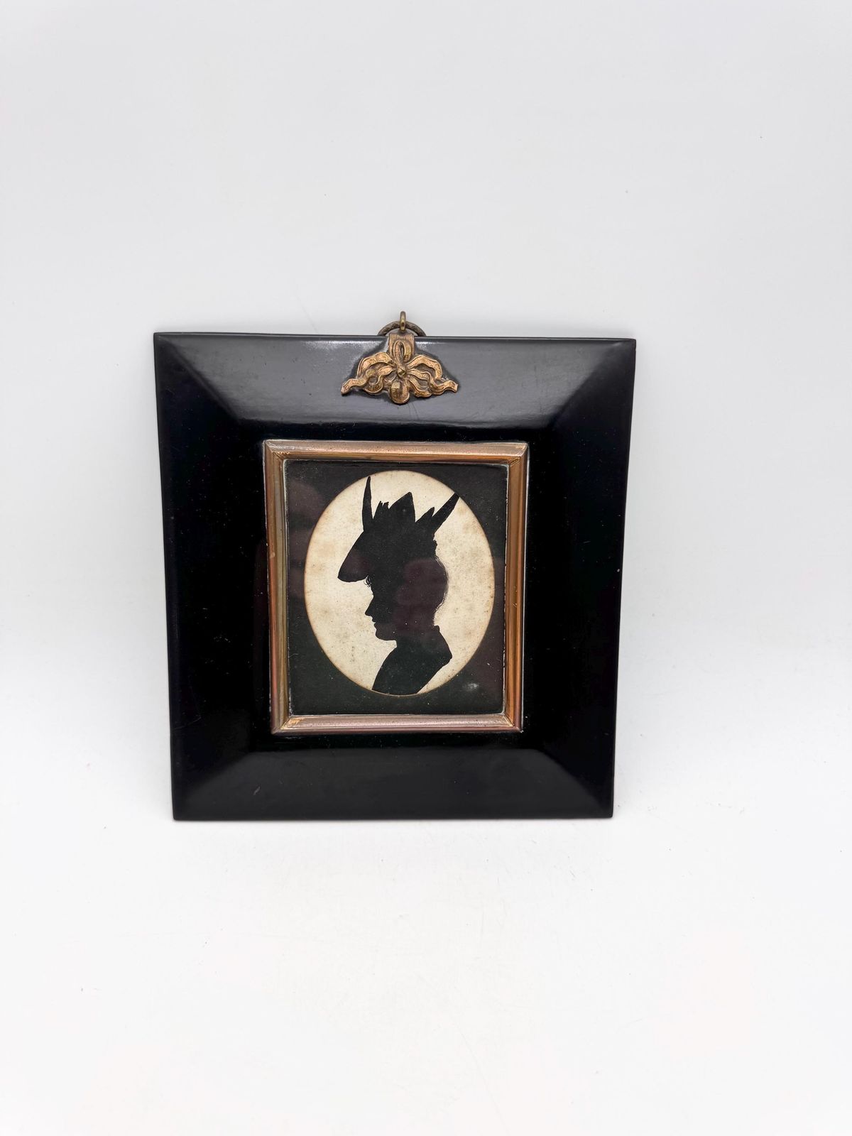 Antique Silhouette Picture, Woman Silhouette, Wall Decor photo buy