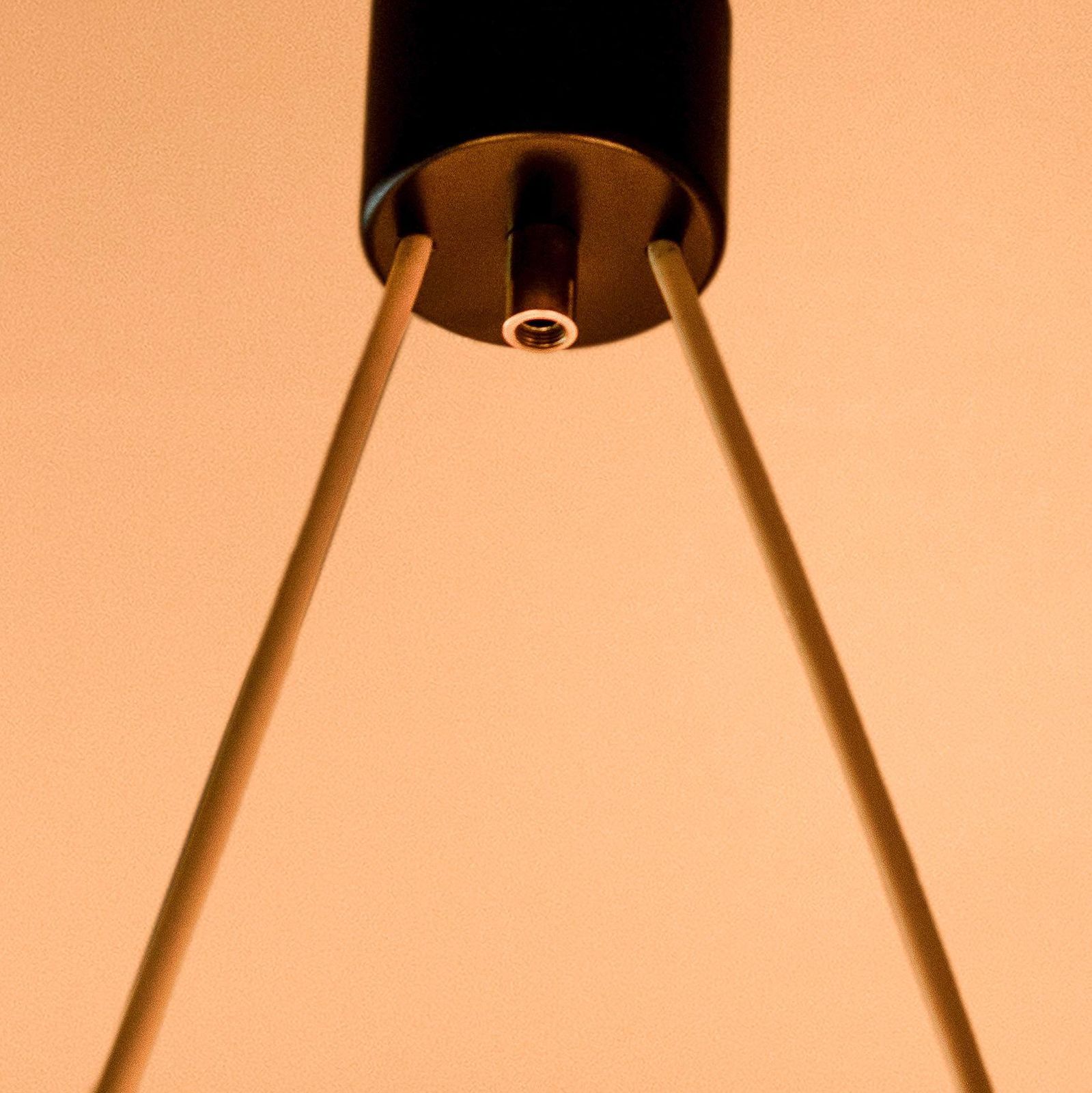 1950s Italian Stilnovo Pendant In Opaline Glass And Brass photo buy