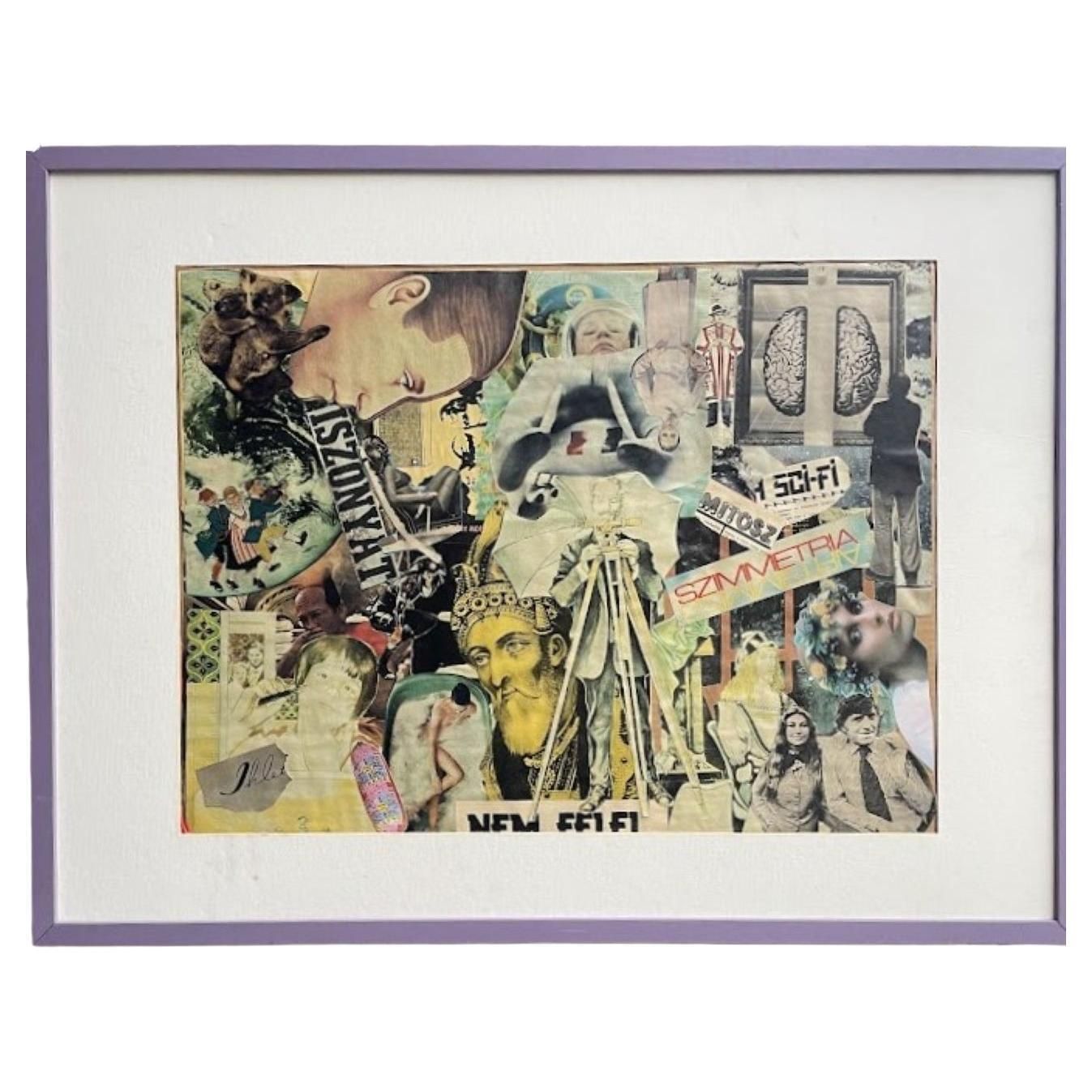 Sci Fi Symmetria – Mixed Media Collage, Hungary 1970s