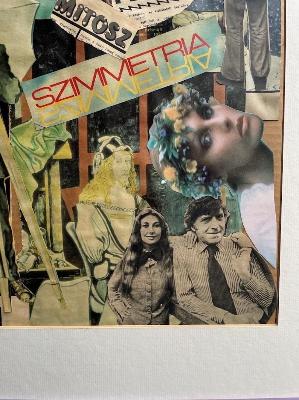 Sci Fi Symmetria – Mixed Media Collage, Hungary 1970s photo for sale