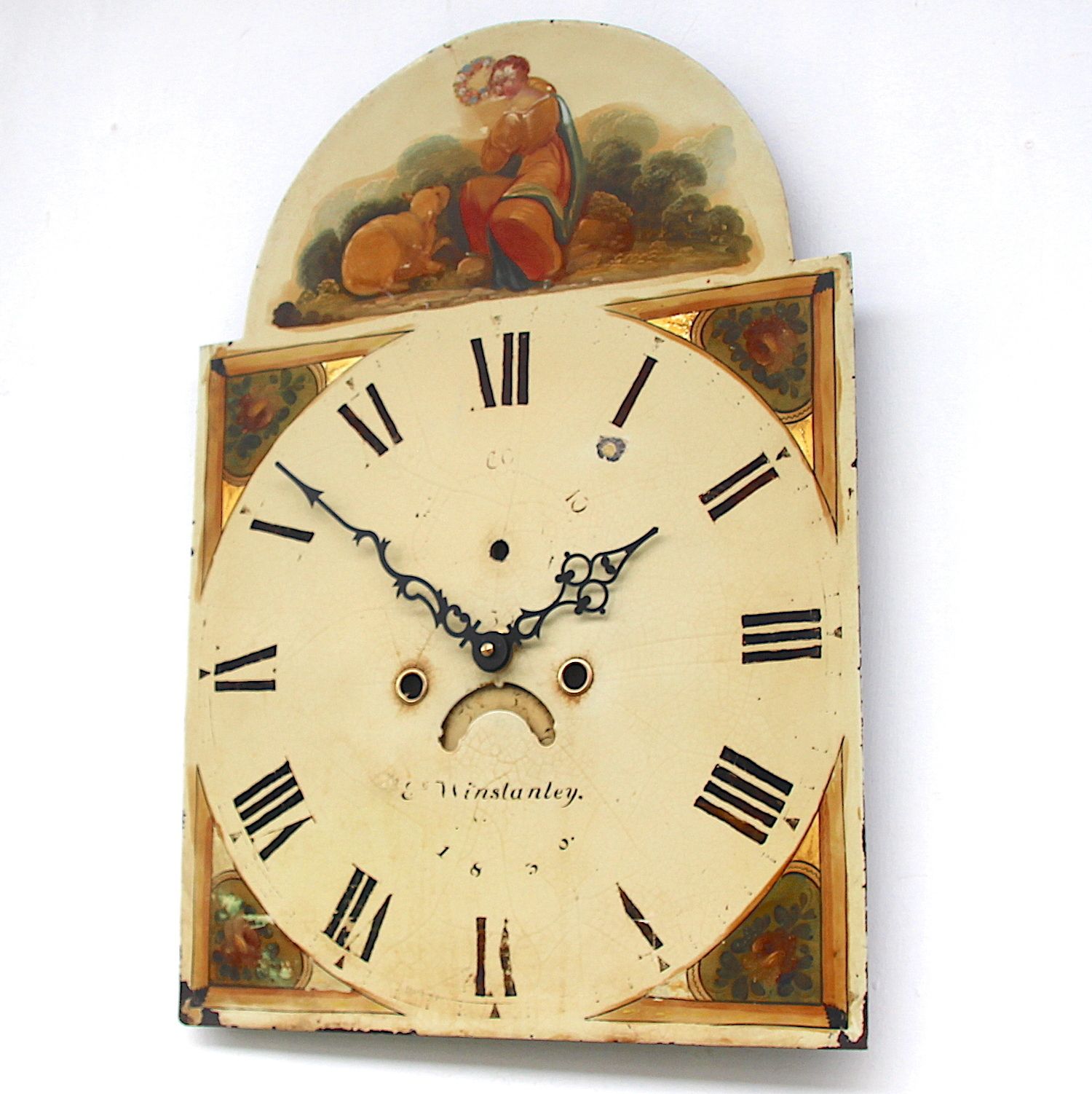 Original 18th Century Iron Grandfather/Longcase Clock Dial. Fully Guaranteed. photo furniture
