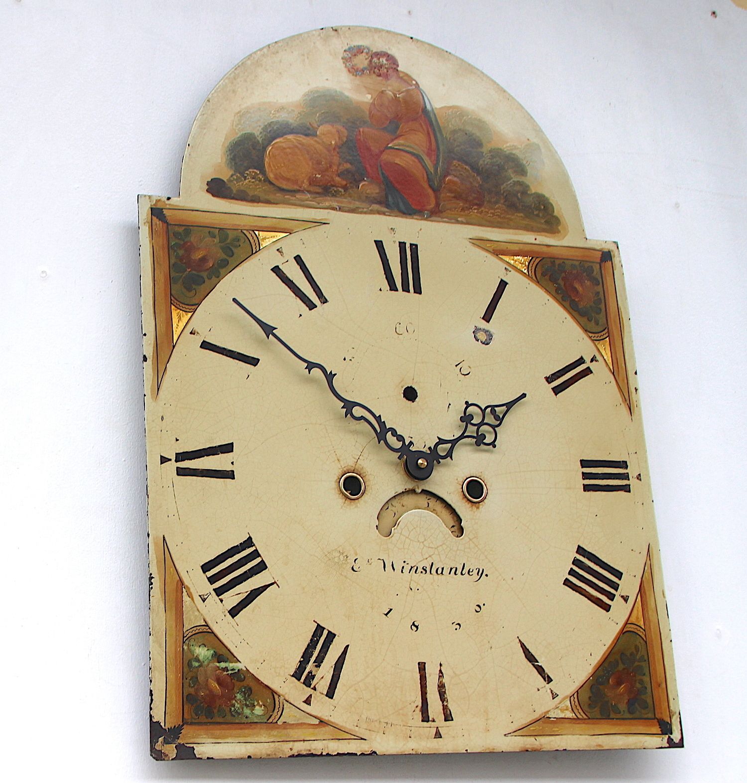 Original 18th Century Iron Grandfather/Longcase Clock Dial. Fully Guaranteed. photo buy