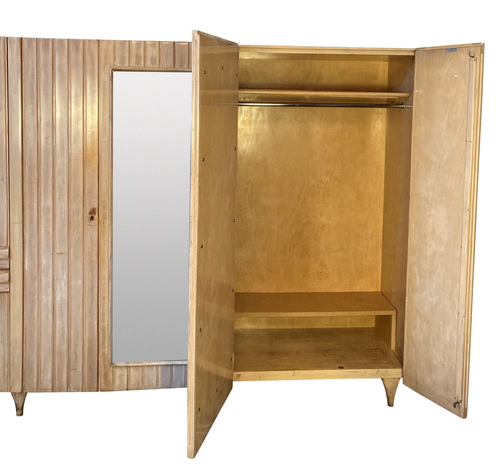 A Large Italian Mid Century Segmented Wardrobe photo Furniture