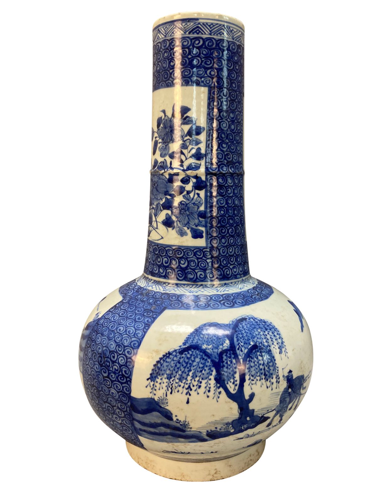 A Pair Of Chinese Blue & White Porcelain Vases photo Home Decor
