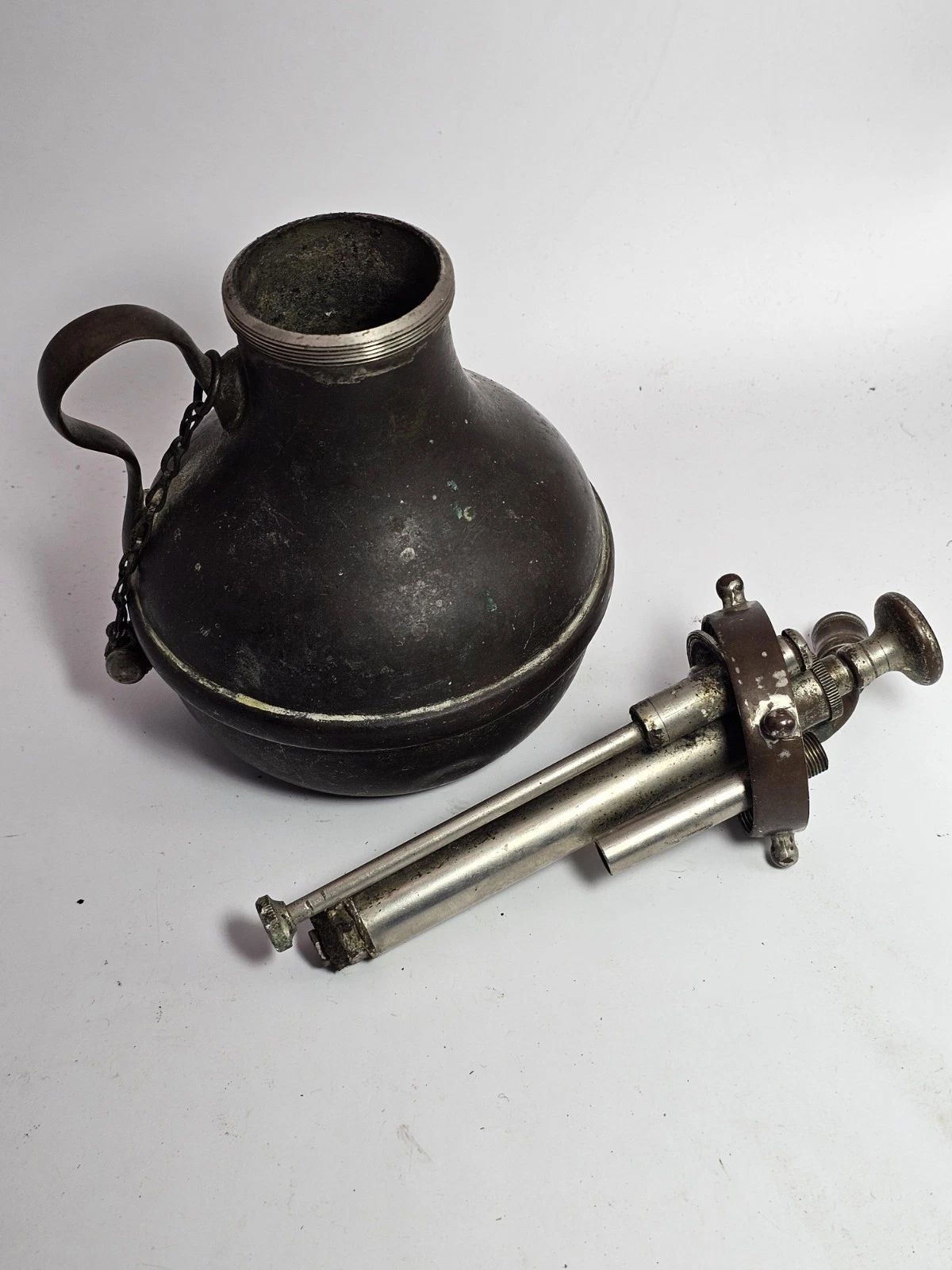 Home Decor Late 19th Century Brass Chemist Steamer,  C1880's photo