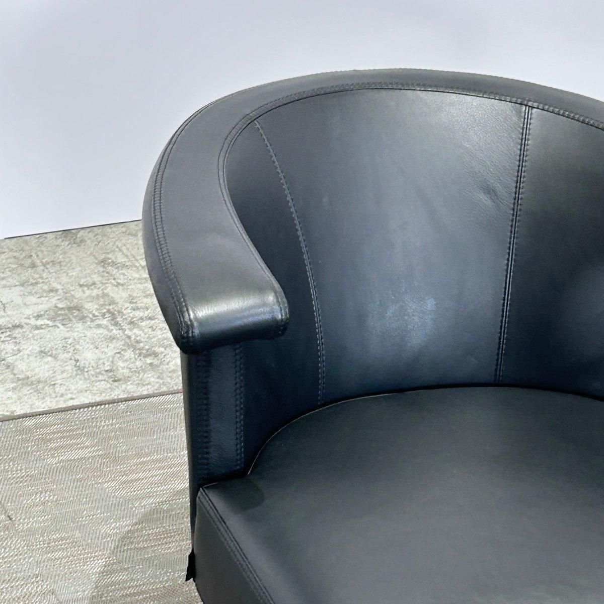 Frighetto Leather Swivel Chair, Set Of Four photo for sale