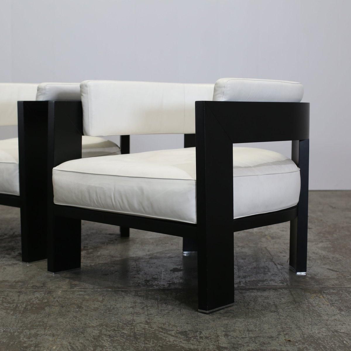 Minotti Warhol Blac Lac Armchairs, Set Of Two photo 5382.0