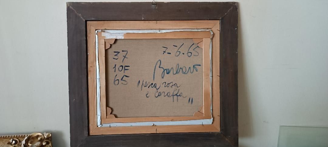 photo furniture Dipinto Natura Morta 1965 Firmato Barbero Olio Su Tela