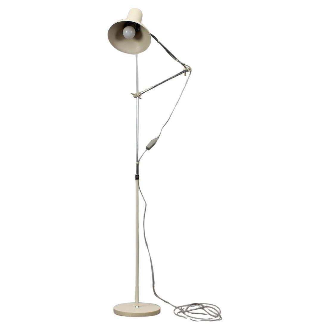 Mid Century Adjustable Floor Lamp, By J. Hurka For Napako, Czechoslovakia, 1960s